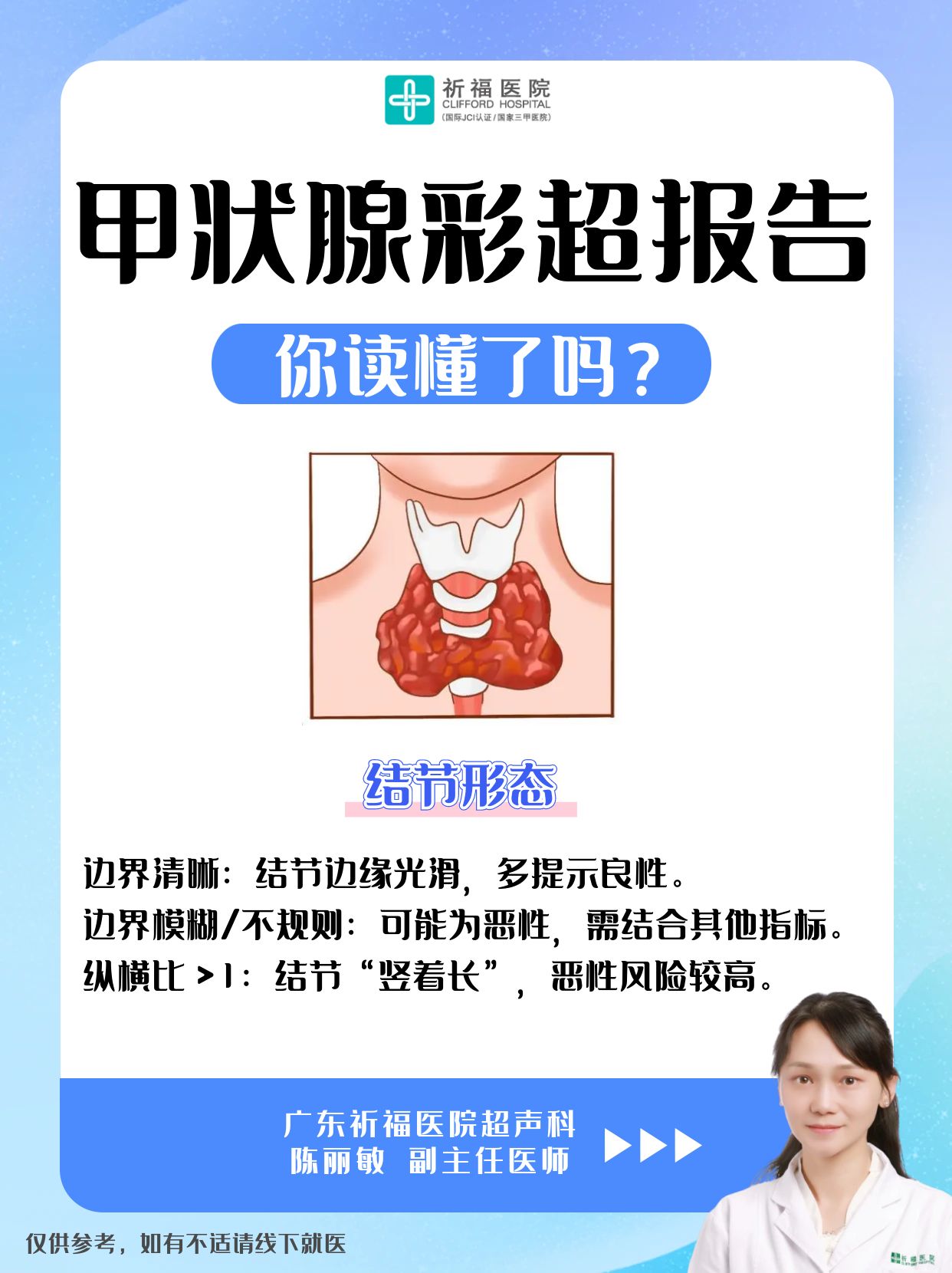 6个关键词，读懂甲状腺彩超报告🤞